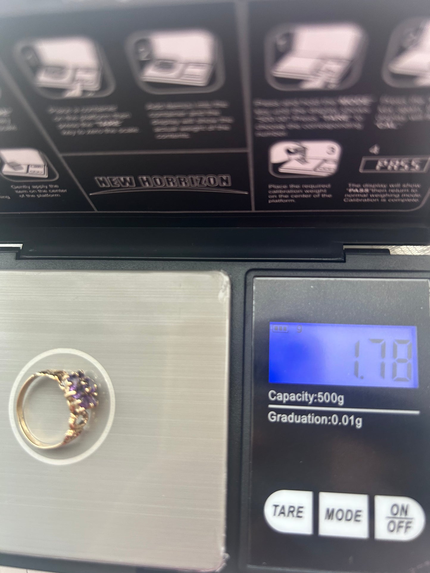 Amethyst Flower Cluster Ring