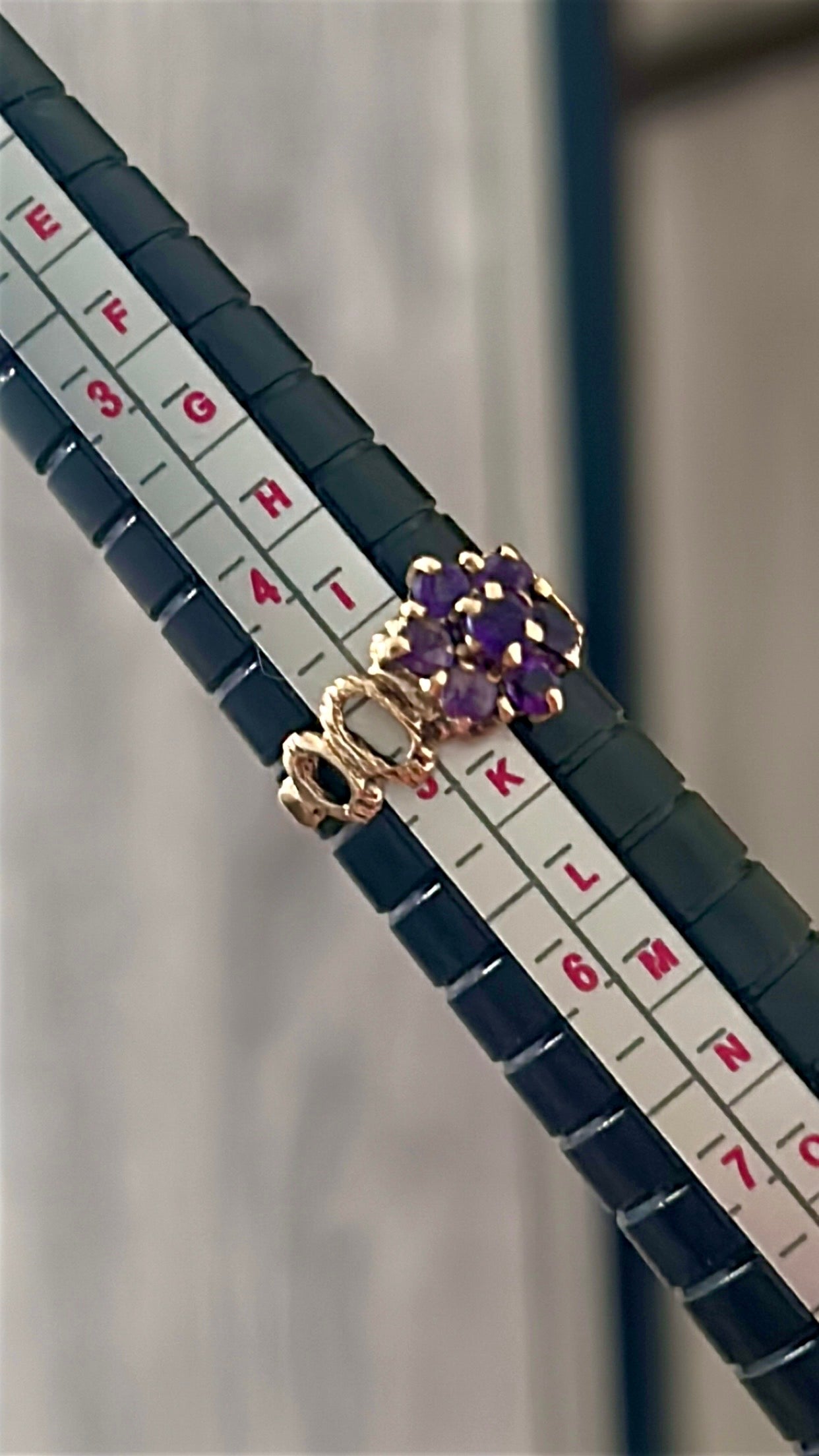 Amethyst Flower Cluster Ring