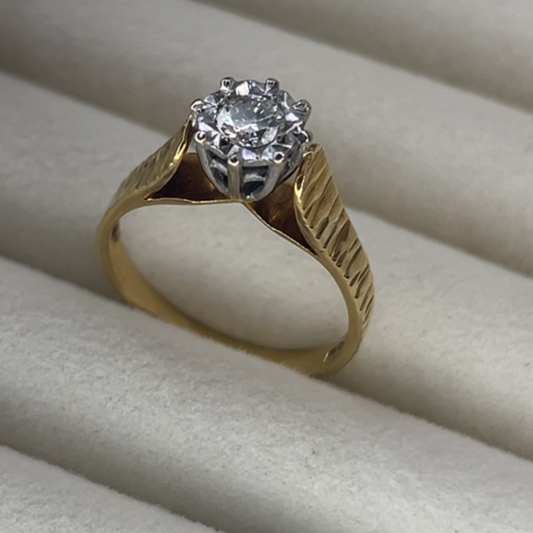 Antique 18ct Gold Diamond Ring